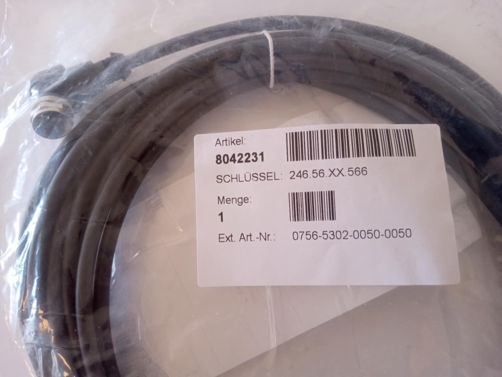 WAGO 756-5302-0050-0050, Sensor/Actuator cable; M12A socket; angled; 5-pole;