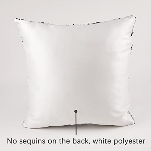 Reversible Mermaid Sequin Pillow Case Blanks 16"x16" - Customizable Decorative C