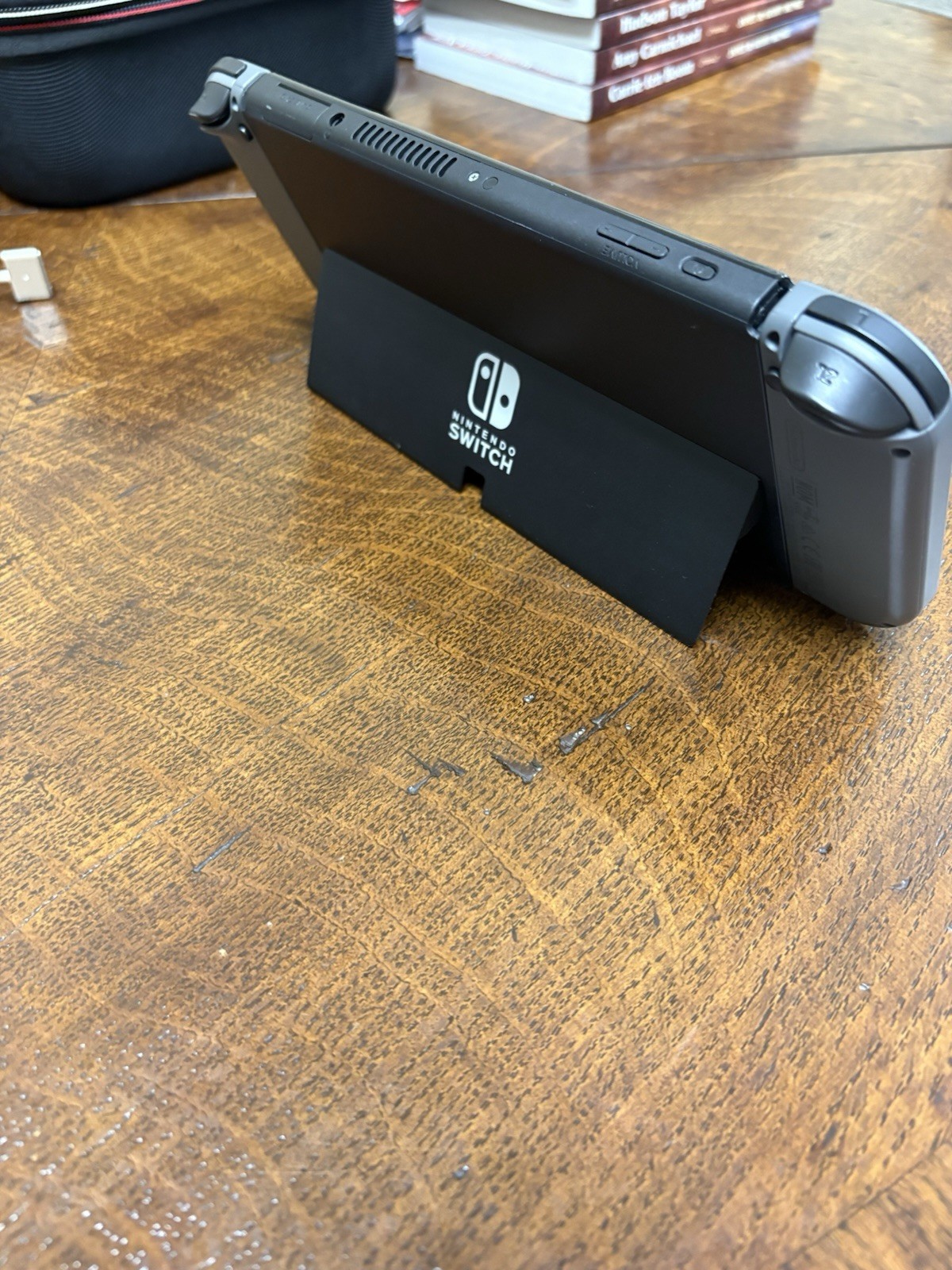 Nintendo Switch OLED Bundle w/ Dock, Joy-Cons (Gray), + Splatoon 2 & 1-2-Switch
