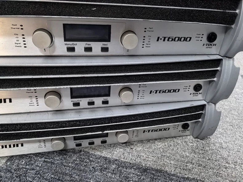 Crown I-T6000 I.T6000 Power Amplifier Test OK used