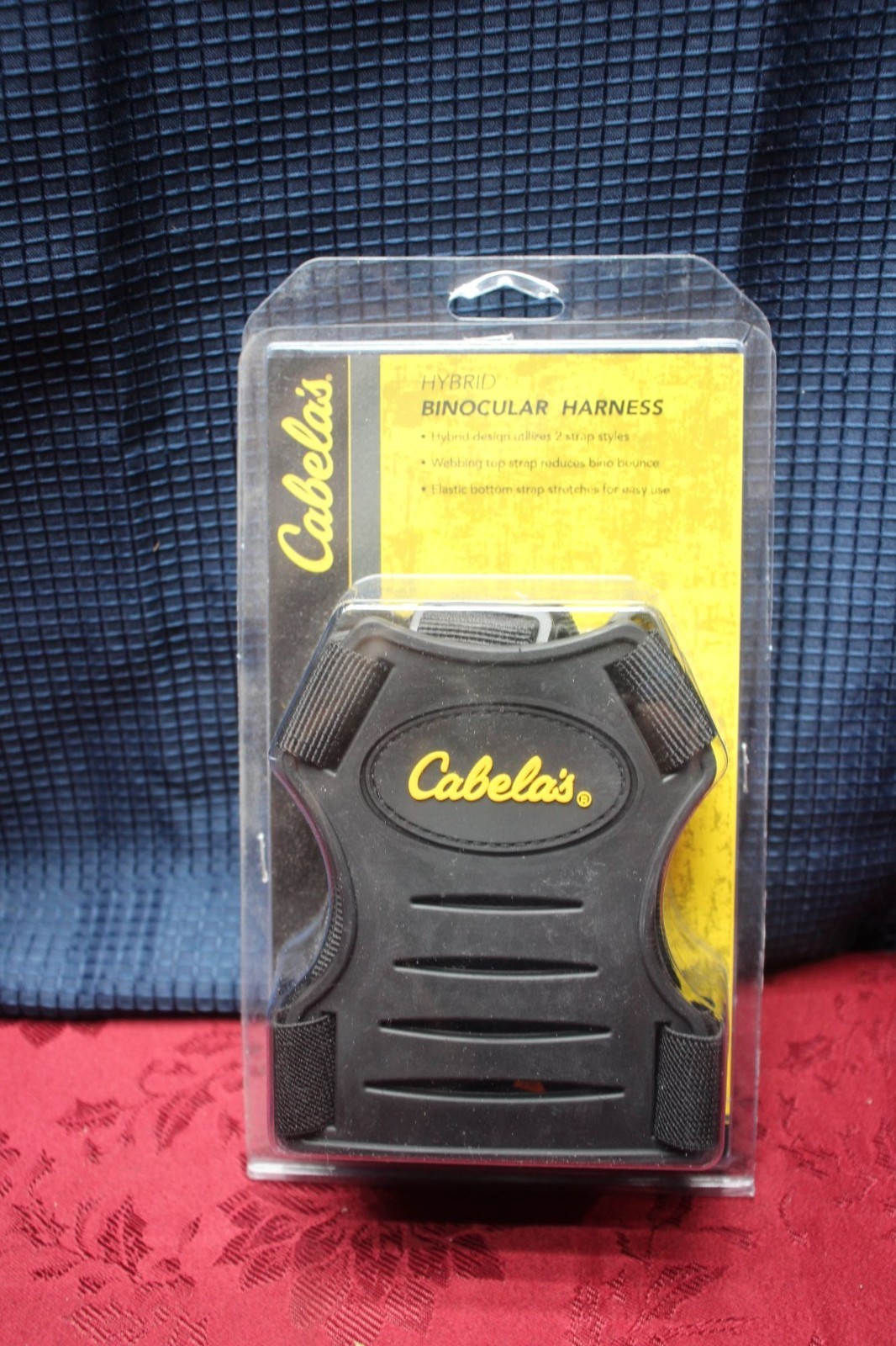 New Cabela's Hybrid Binocular Harness Stretch Webbing Anti Bounce Pull Up Chest