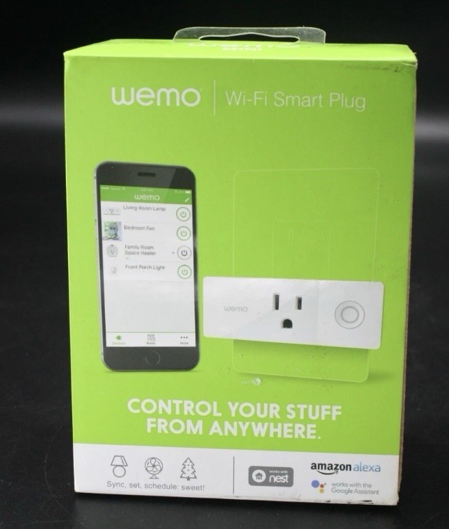 Belkin WEMO Mini Smart Outlet Plug Wi-Fi Enabled - White (F7C063 TQ)