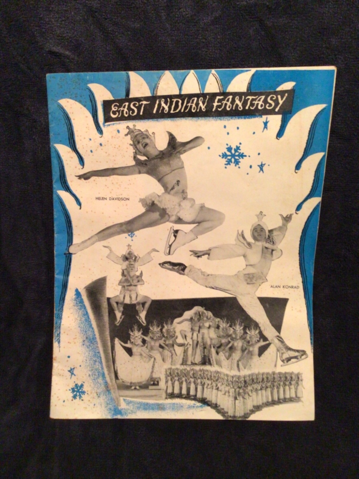 Vtg. Program Ice Capades of 1951 East Indian Fantasy Skating Well-Illustrated