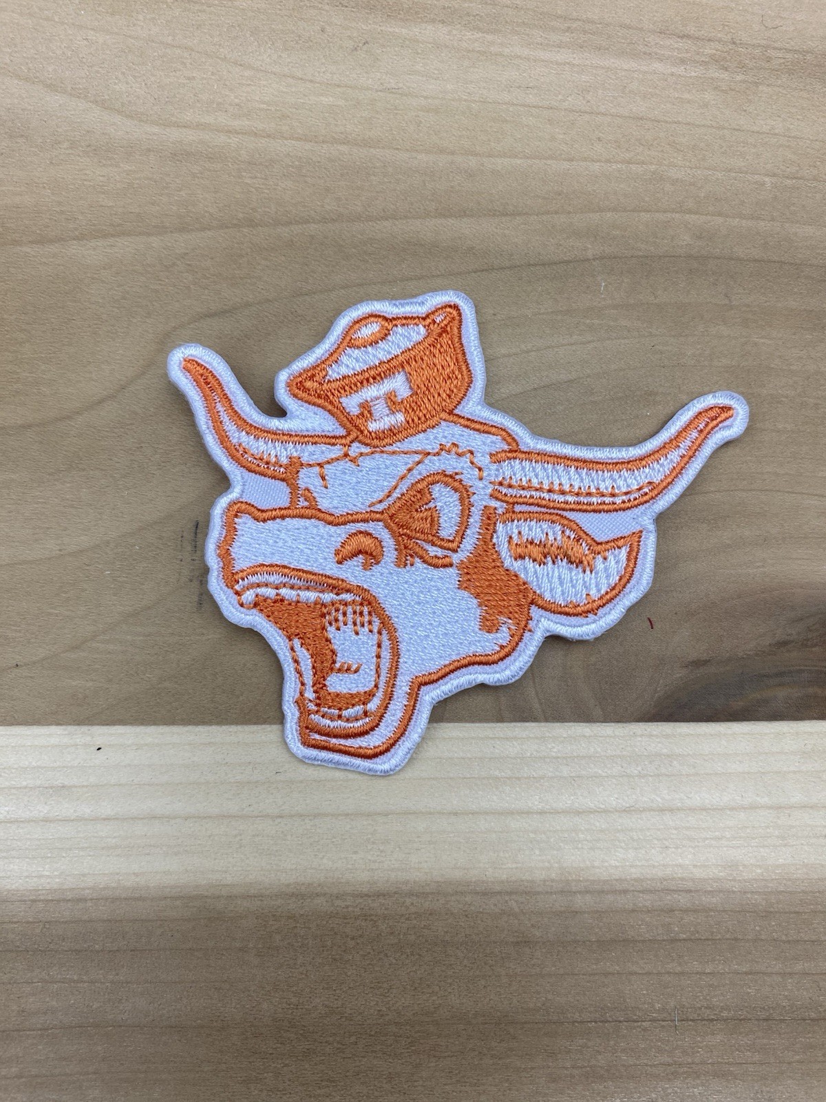 Texas Long Horns Embroidered Iron On Patch 3”