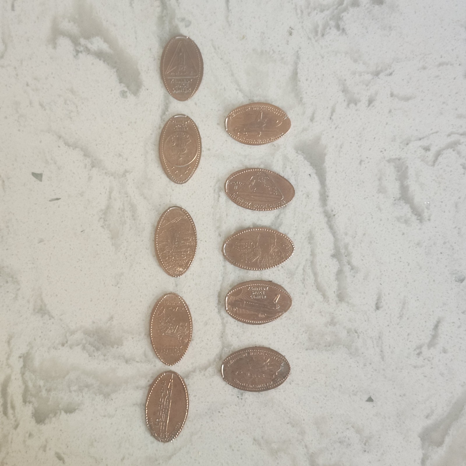 Kennedy Space Center Penny Collector Pressed Coins NASA Souvenir LOT OF 10