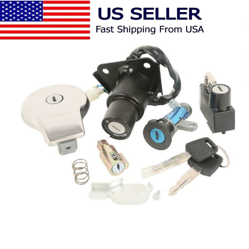Lock Set Fuel Gas Tank Cap Ignition Switch for Yamaha V Star 250 XV250 2008-2024