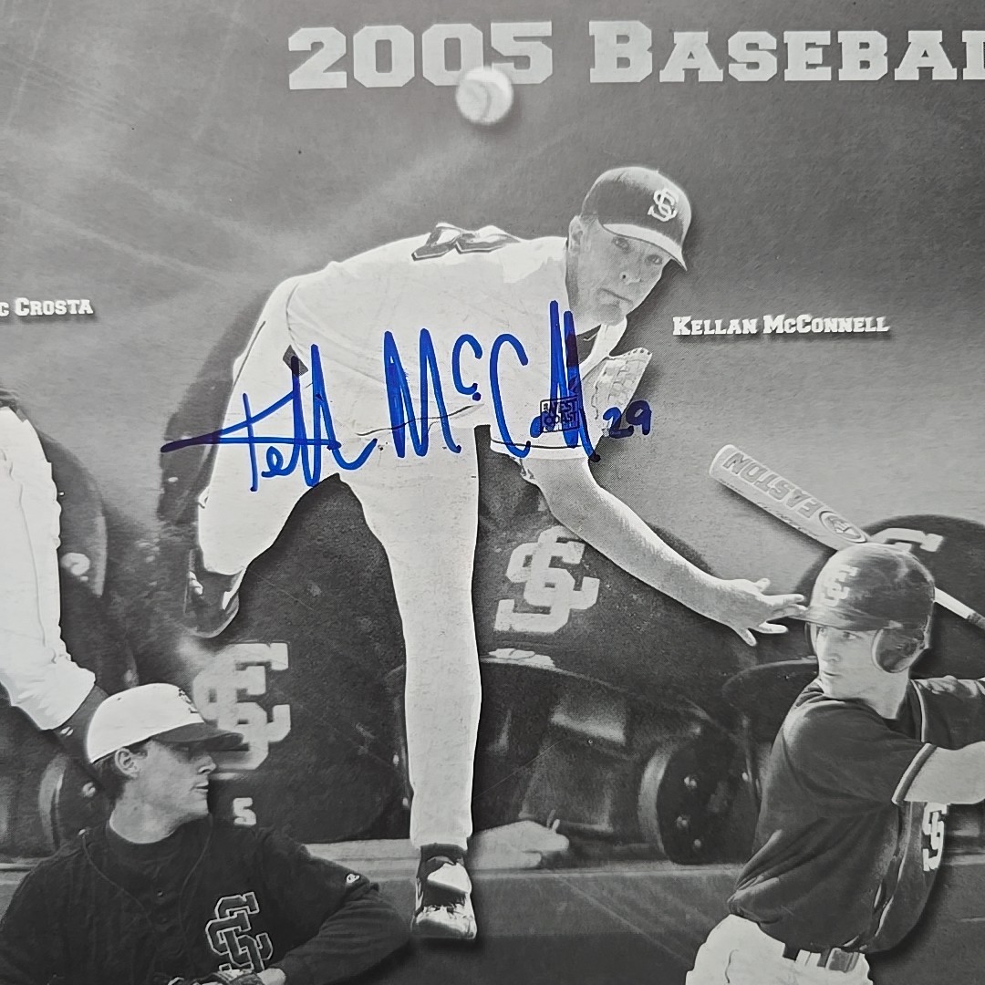 Santa Clara University Broncos Baseball 2003 + 2005 Programs with Autographs SCU