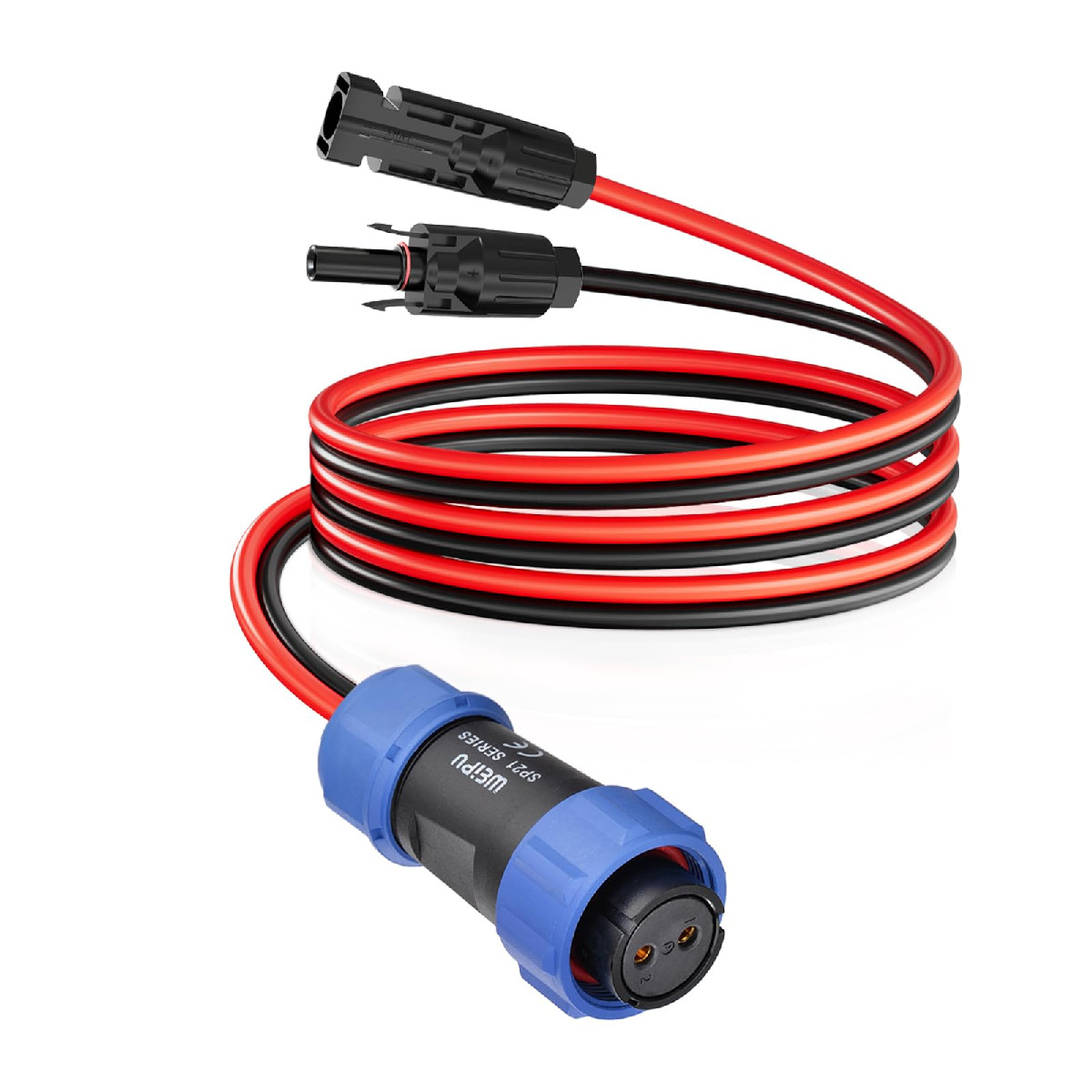Elfculb Aviation Plug To Solar Panel Cable 12Awg 6Ft Solar To Aviation Female