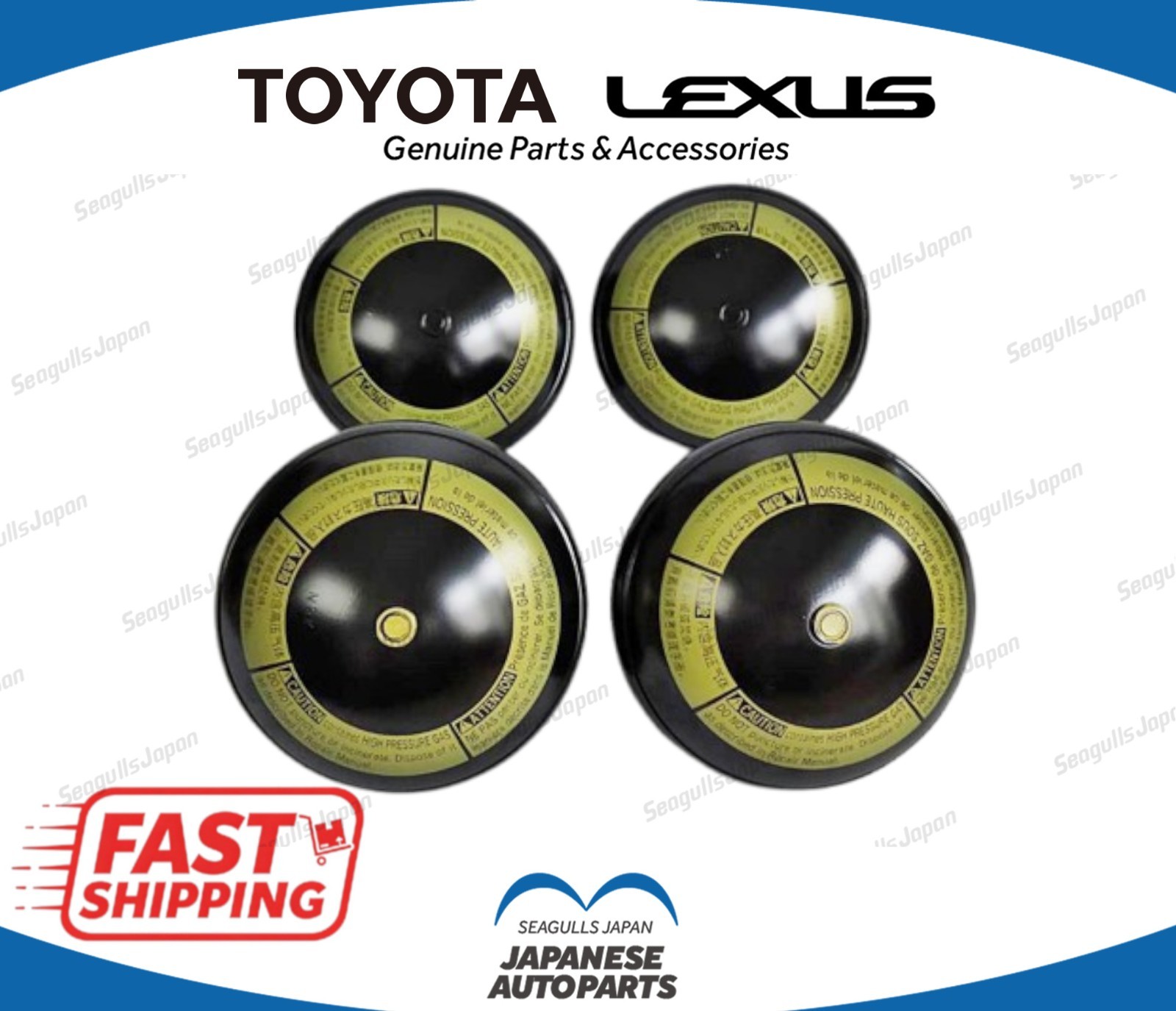 TOYOTA Genuine OEM LX470 LANDCRUISER 100 Suspension Accumulator Front & Rear