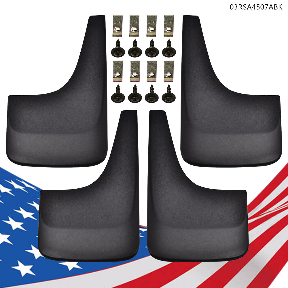 Fit For 01-14 GMC 19213394 Front & Rear 4PCS 12 Inch Wide Splash Guard Mud Flap