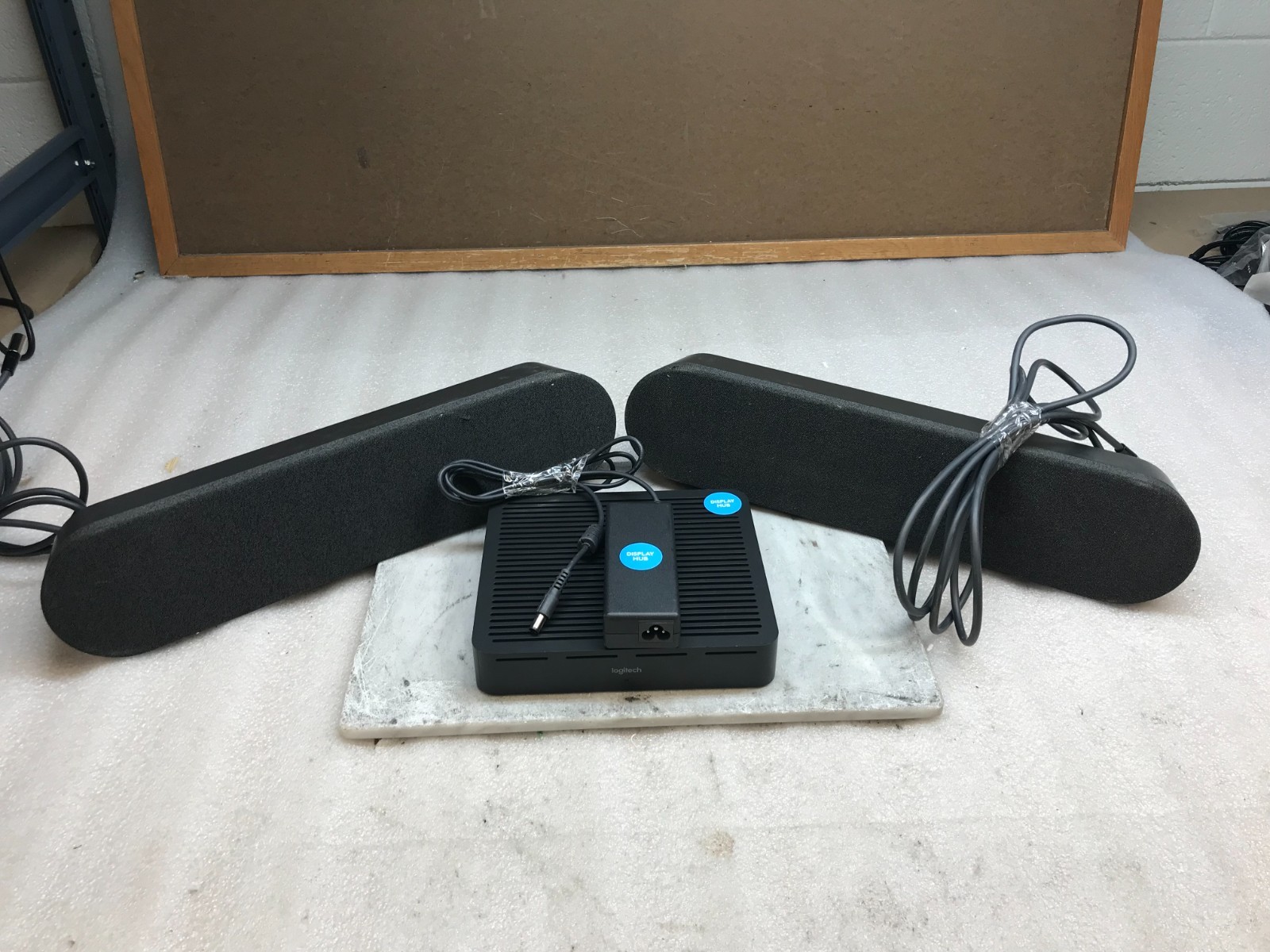 Logitech Rally Video Conferencing Display Hub with Speakers and Power Adapter
