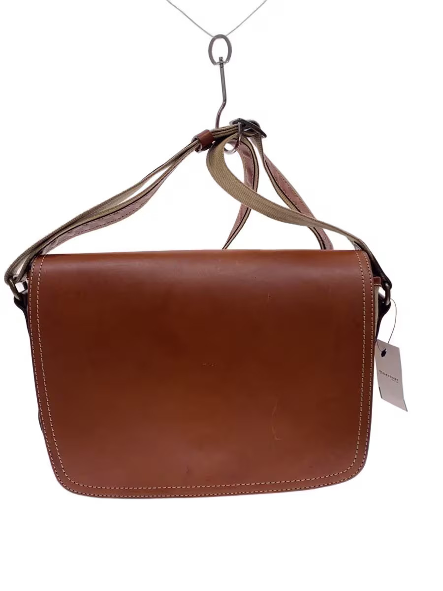 Tsuchiya Kaban Leather Shoulder Bag CML