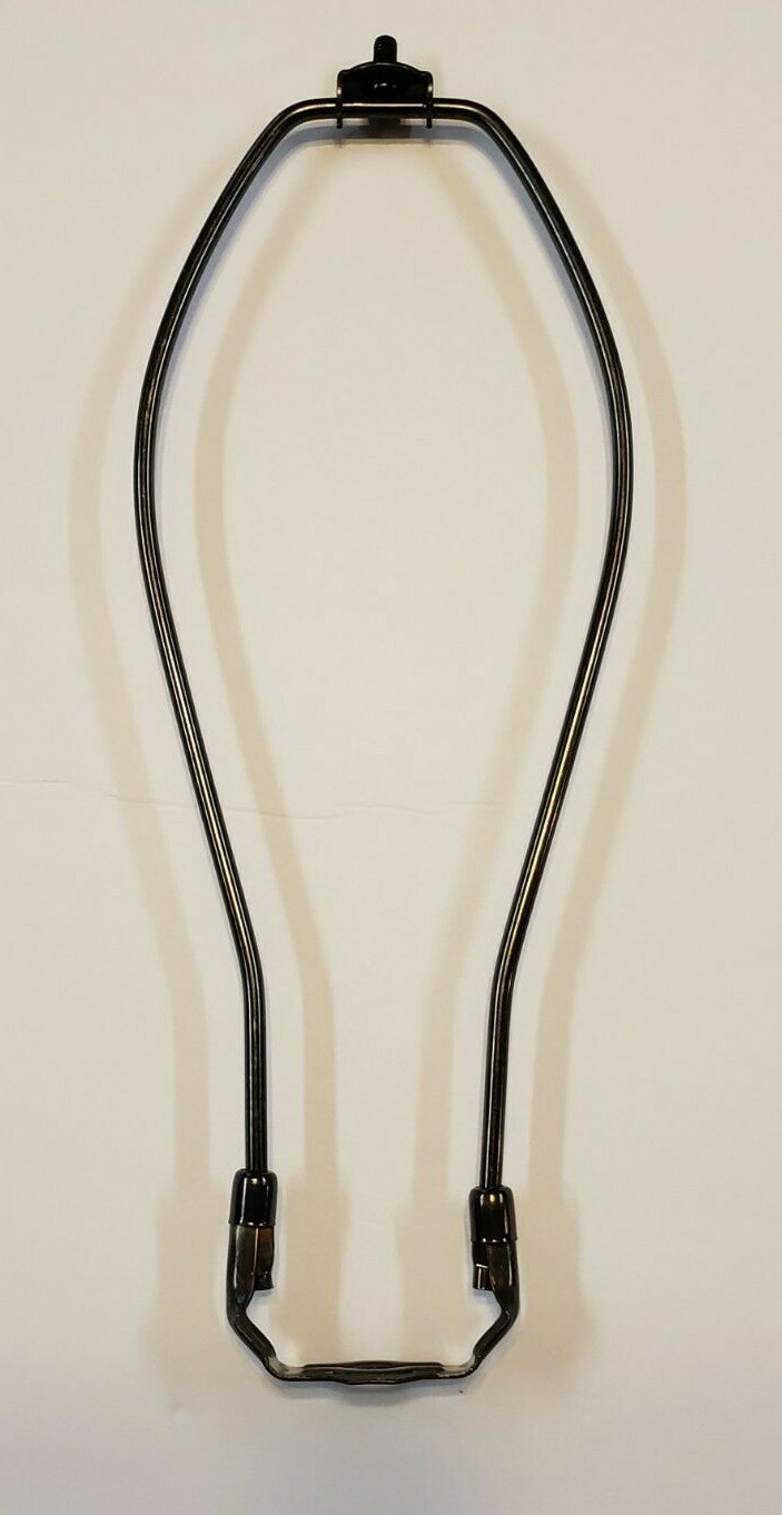 10" TALL ANTIQUE BRASS FINISH HEAVY DUTY LAMP HARP NEW 12760AJB