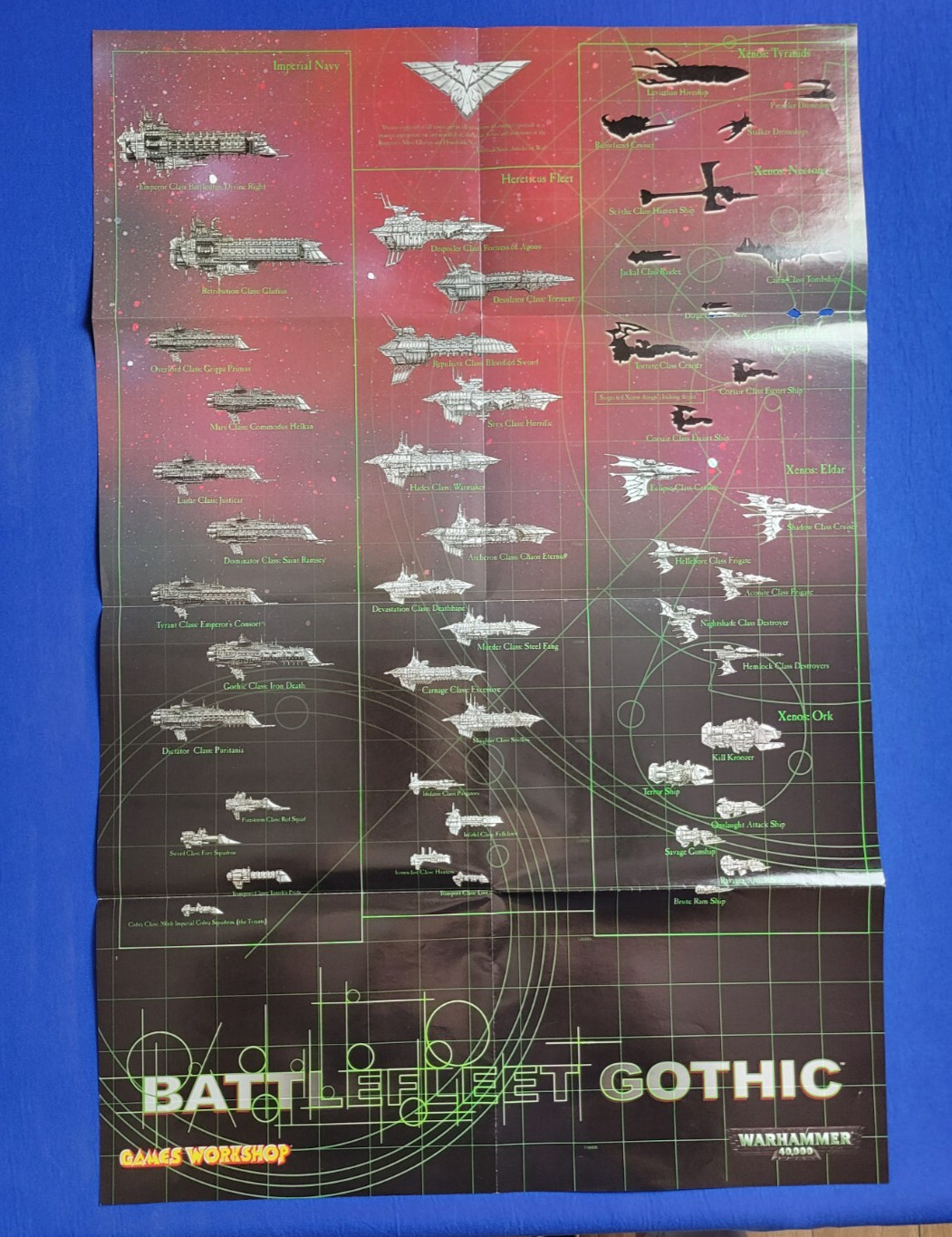 Games Workshop Retailer's List #273 / Battlefield Gothic (Double-Sided)