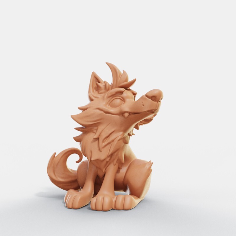 Dungeons & Dragons - HD Resin Print Druid Wildshape - Medium Beast - Wolf Wolves