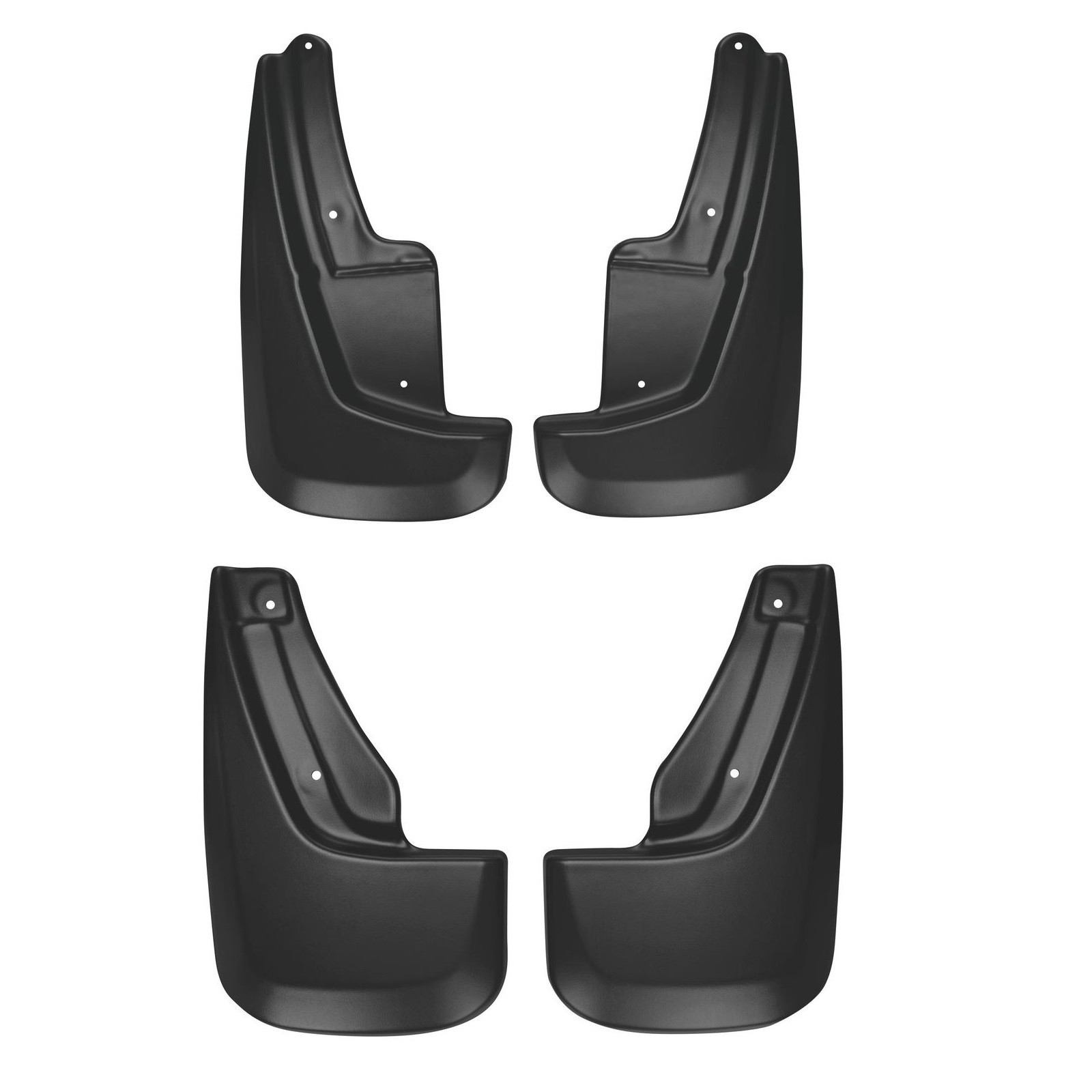 Husky Liners Front & Rear Black Thermoplastic Mud Guards for 11-26 Dodge Durango