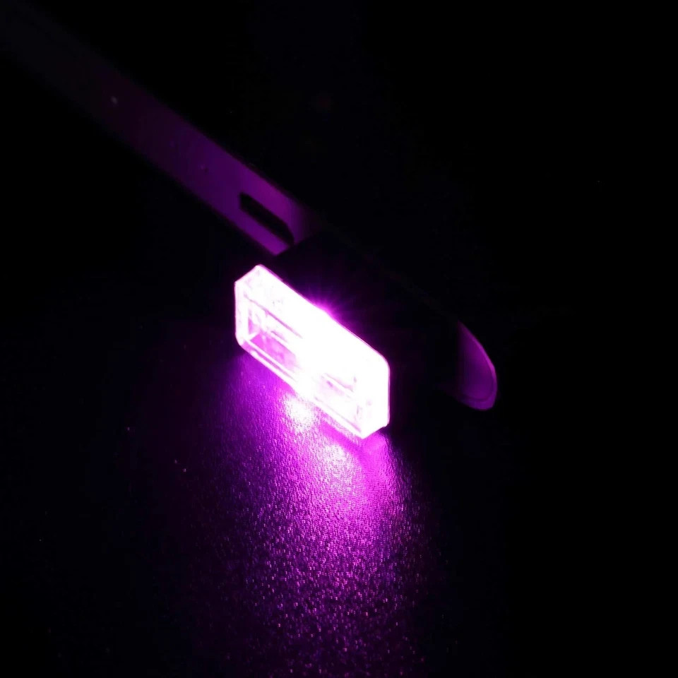 7 Pieces Mini USB LED Light Car Interior Lights USB LED Atmosphere Lamp Light Pl