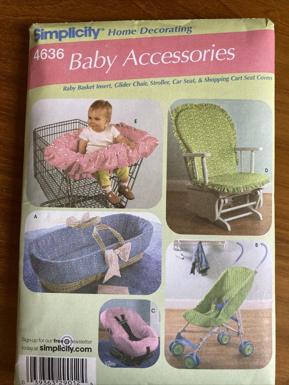 Brand NEW Simplicity 4636 (OSZ) | SEW PATTERN | Baby Accessories **NEW**