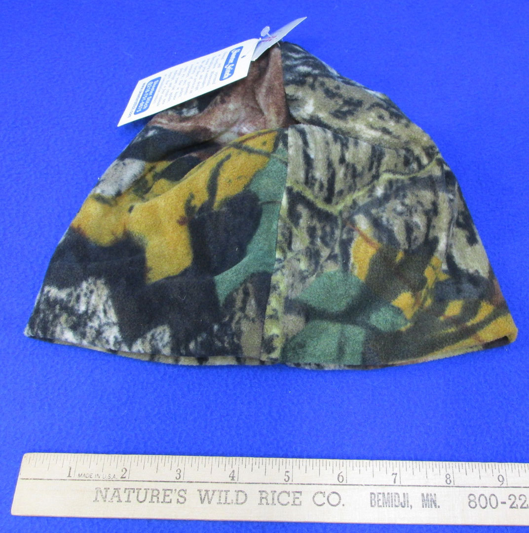Mossy Oak Camouflage Beanie Hat Fleece Cameo Camo Lumberjack Patch Embroidered