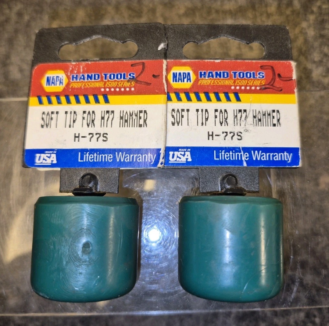 2  Napa Hand Tools H-77S Replacement Soft Tip Hamner Tips For H77 Hammer New