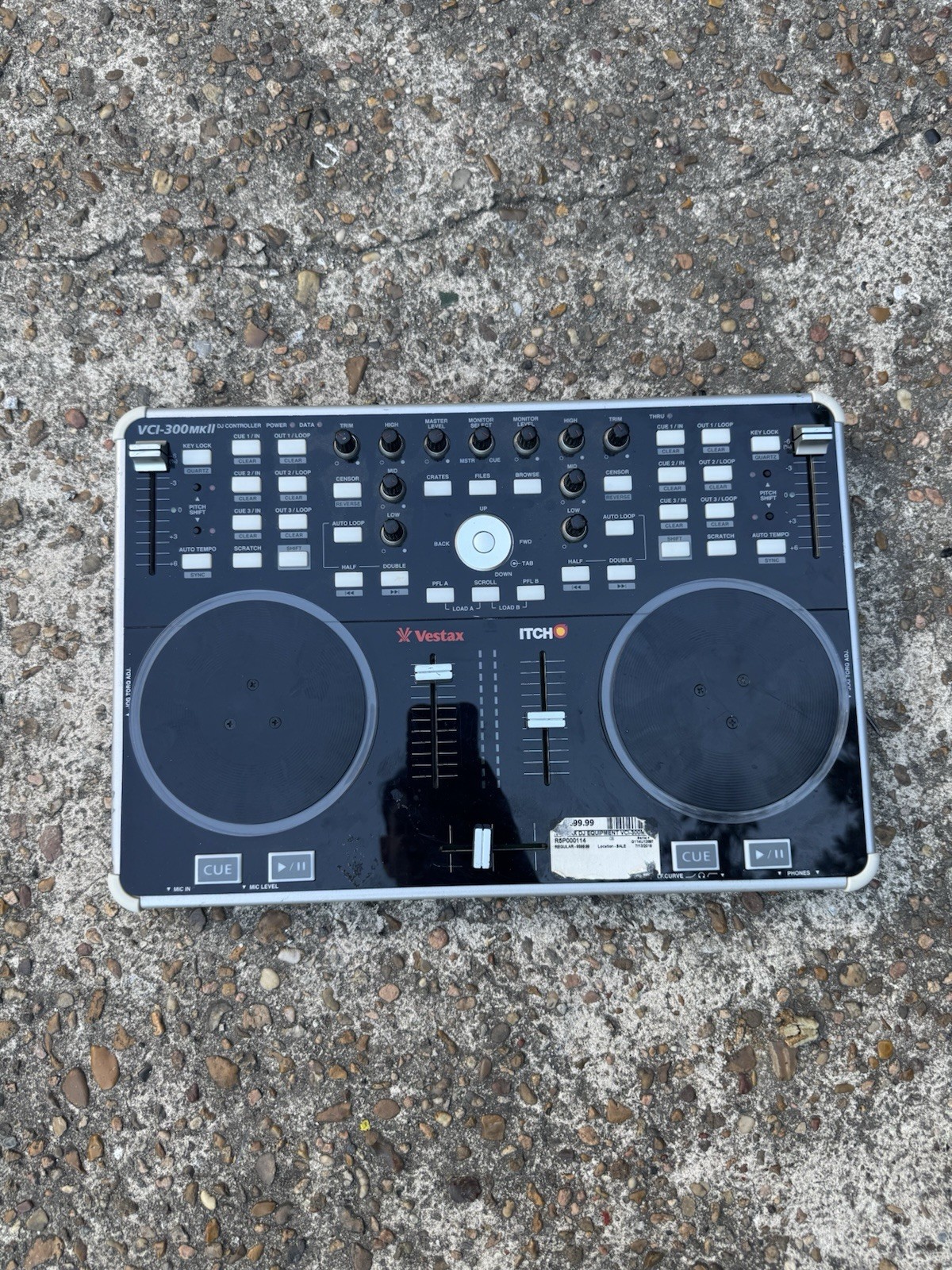 Vestax VCI-300 Portable DJ Controller for Serato AS IS For Parts or Repair