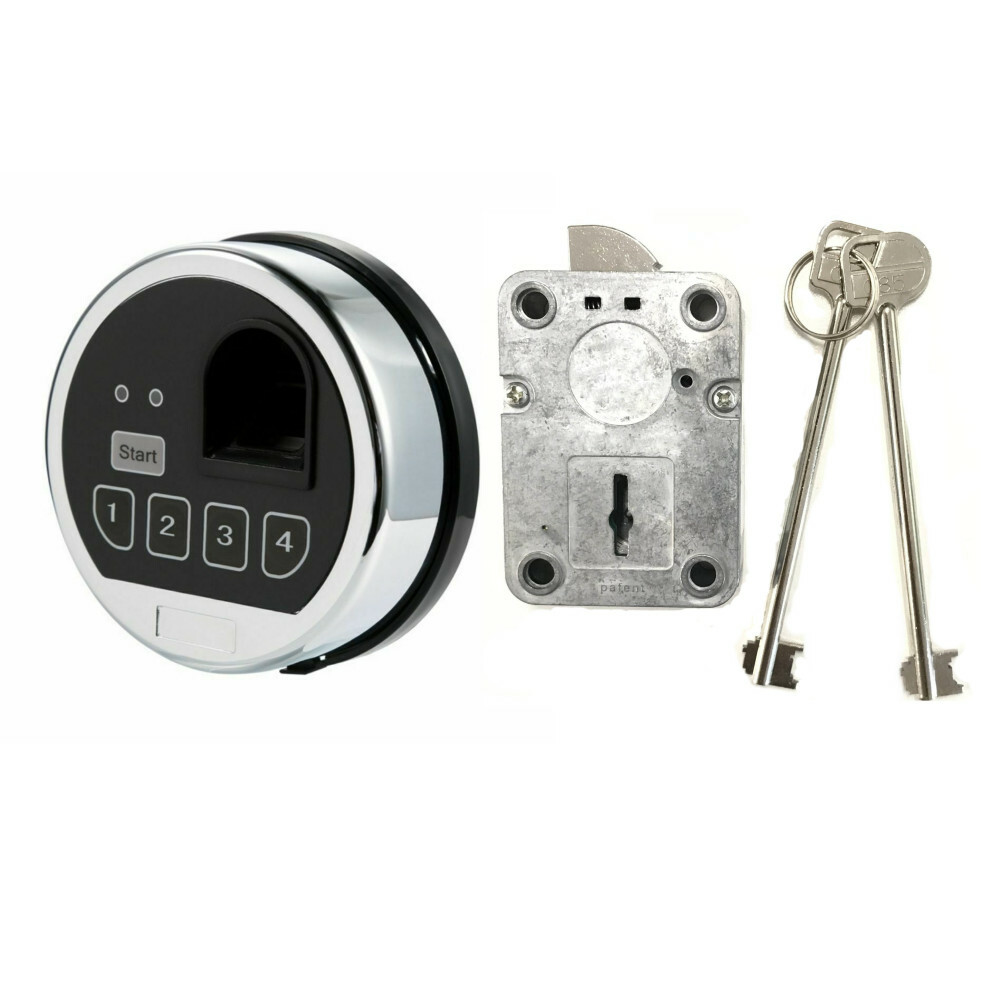 Biometric Fingerprint Safe Electronic Lock/Replace S&G Left Hand & 2 Master Keys