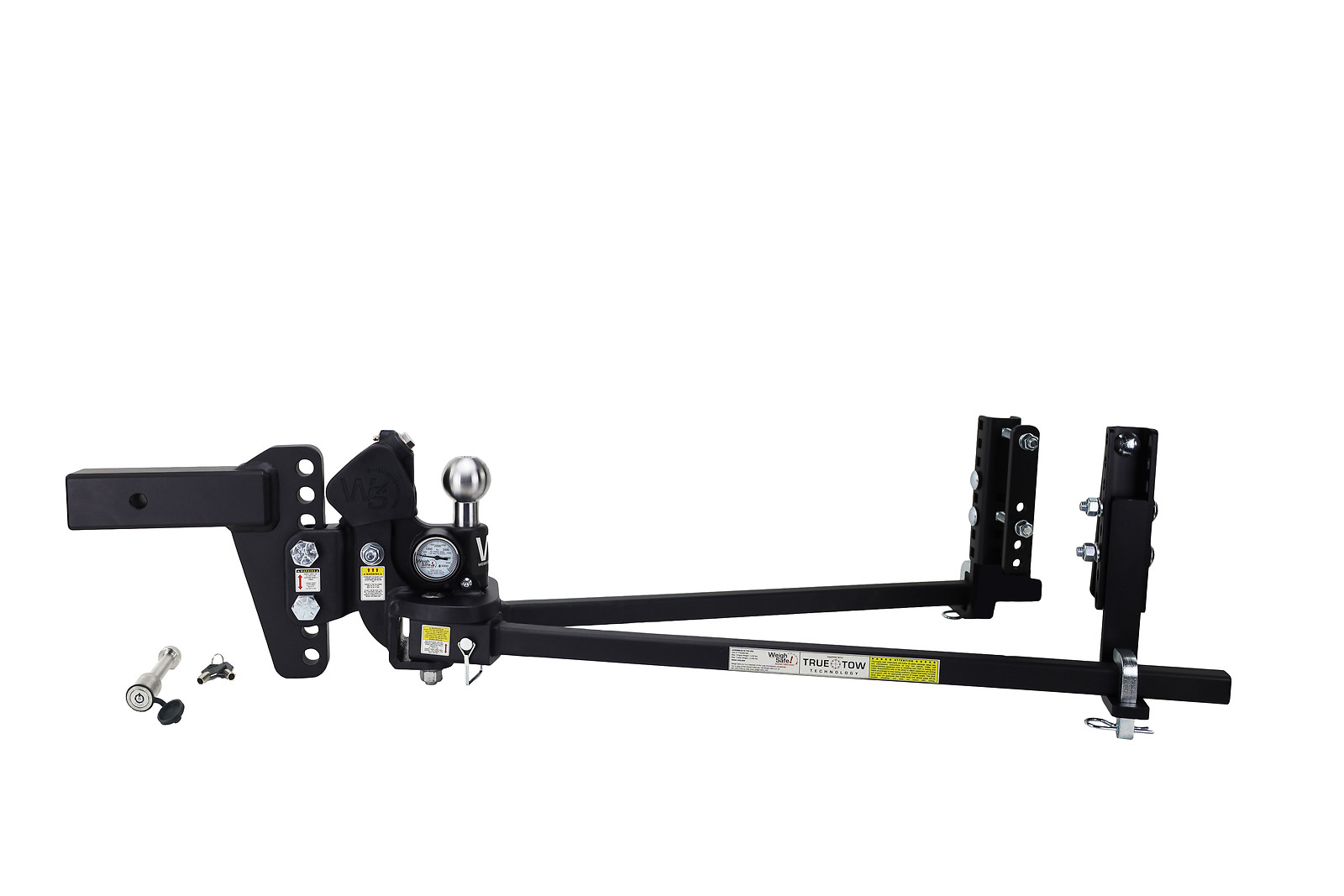 Weigh Safe TTHW6-2-KA TrueTow WDH 6" Drop 2" Shank 18.5K GTW w/Hitch Pin Lock