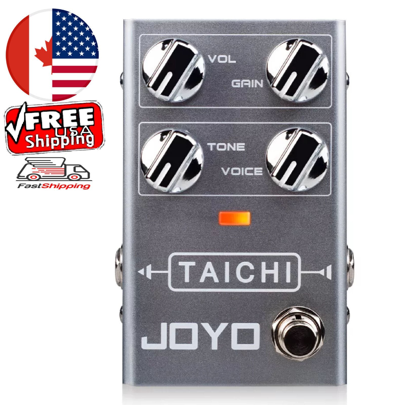 JOYO R-02 Taichi Overdrive Low-Gain Guitar Effects Pedal Revolution R Series  CA