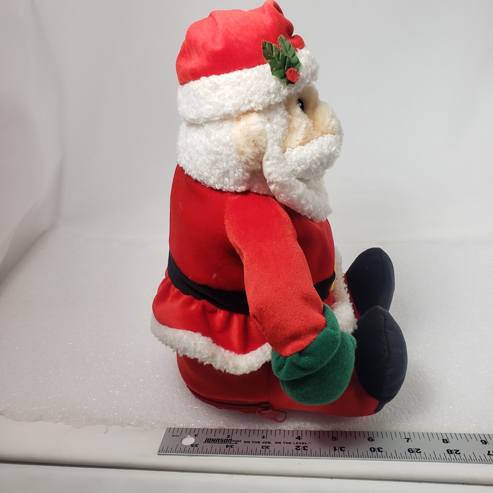Christmas Santa Claus Singing Moving Plush (DOES NOT MOVE) Push Belly Decorative