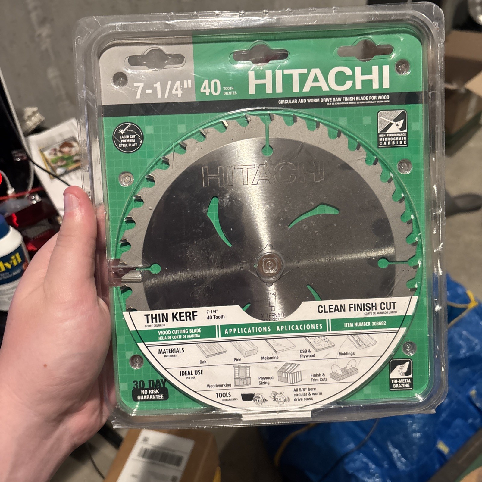 7-1/4" Hitachi 40 Tooth NEW! For Wood Working #303682