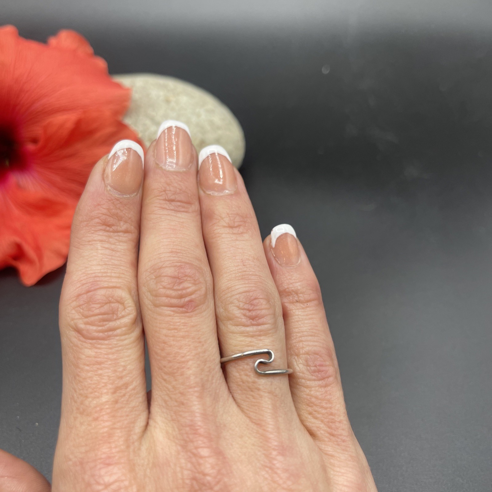 Stunning Unique Handmade 925 Sterling Silver Stackable Band Ring #B87