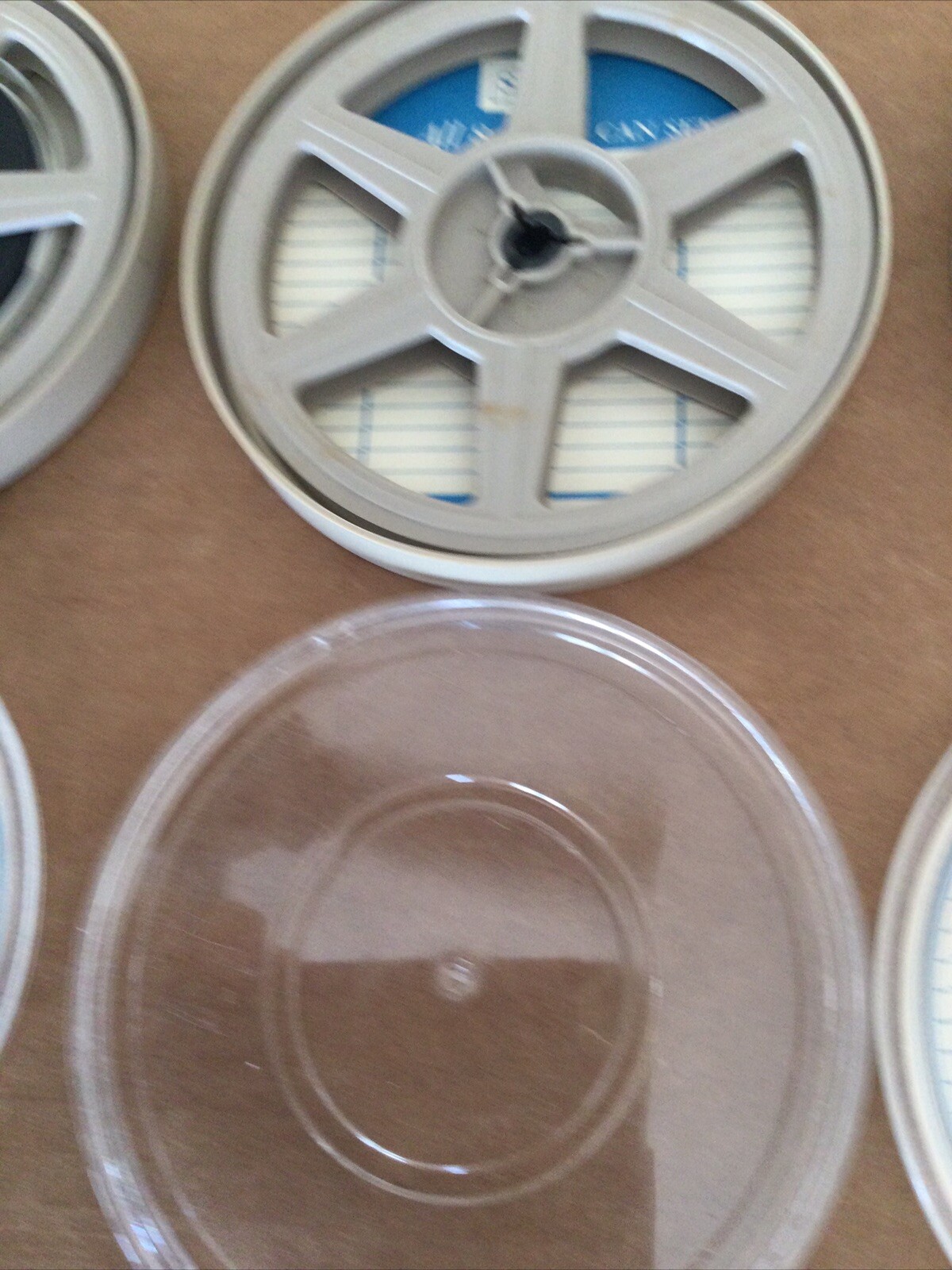 Vintage Sears Du-All 8 Reel & Can Set.