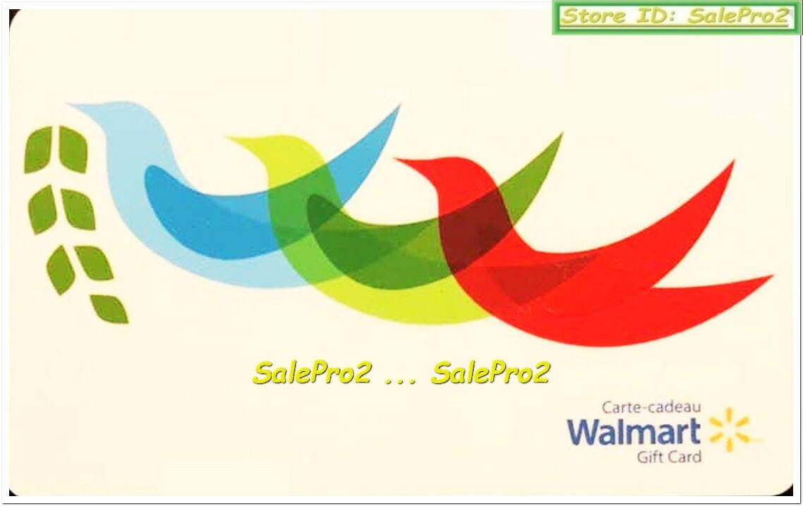 WALMART FREEDOM ON EARTH FLYING BIRDS GREEN ORGANIC VOICE COLLECTIBLE GIFT CARD