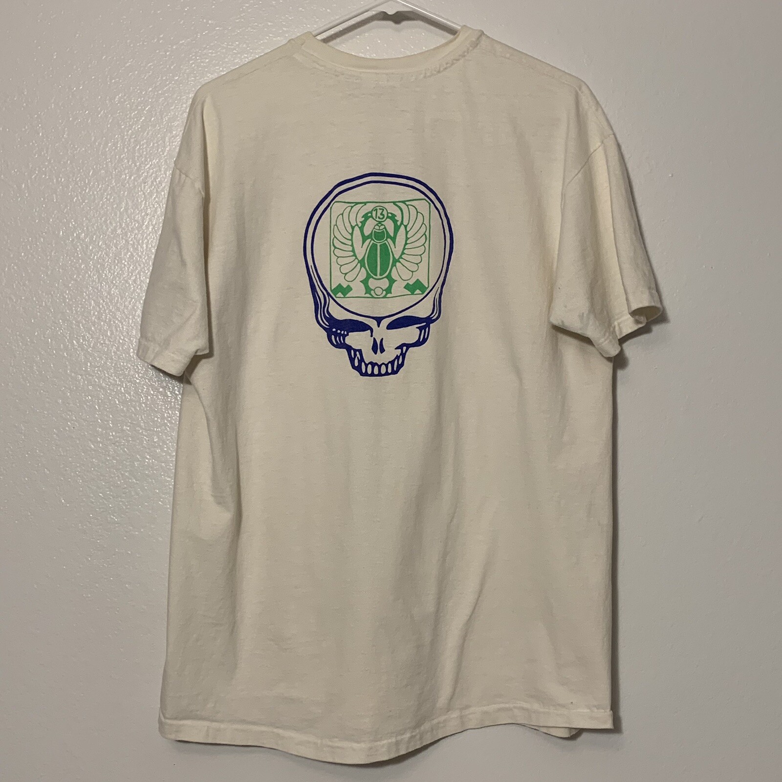 Vintage 90s Grateful Dead T Shirt XL Concert Egyptian Scarab 13 Steal Your Face