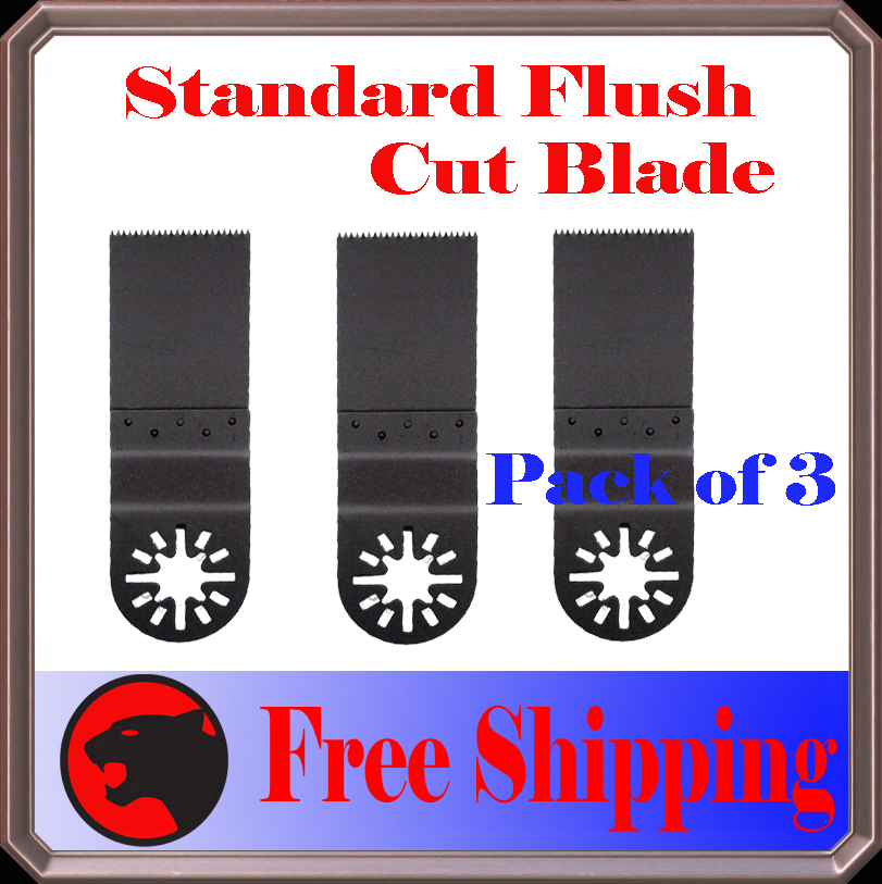 3 Flush Cut Oscillating Multi Tool  Blade For wood metal work cutting