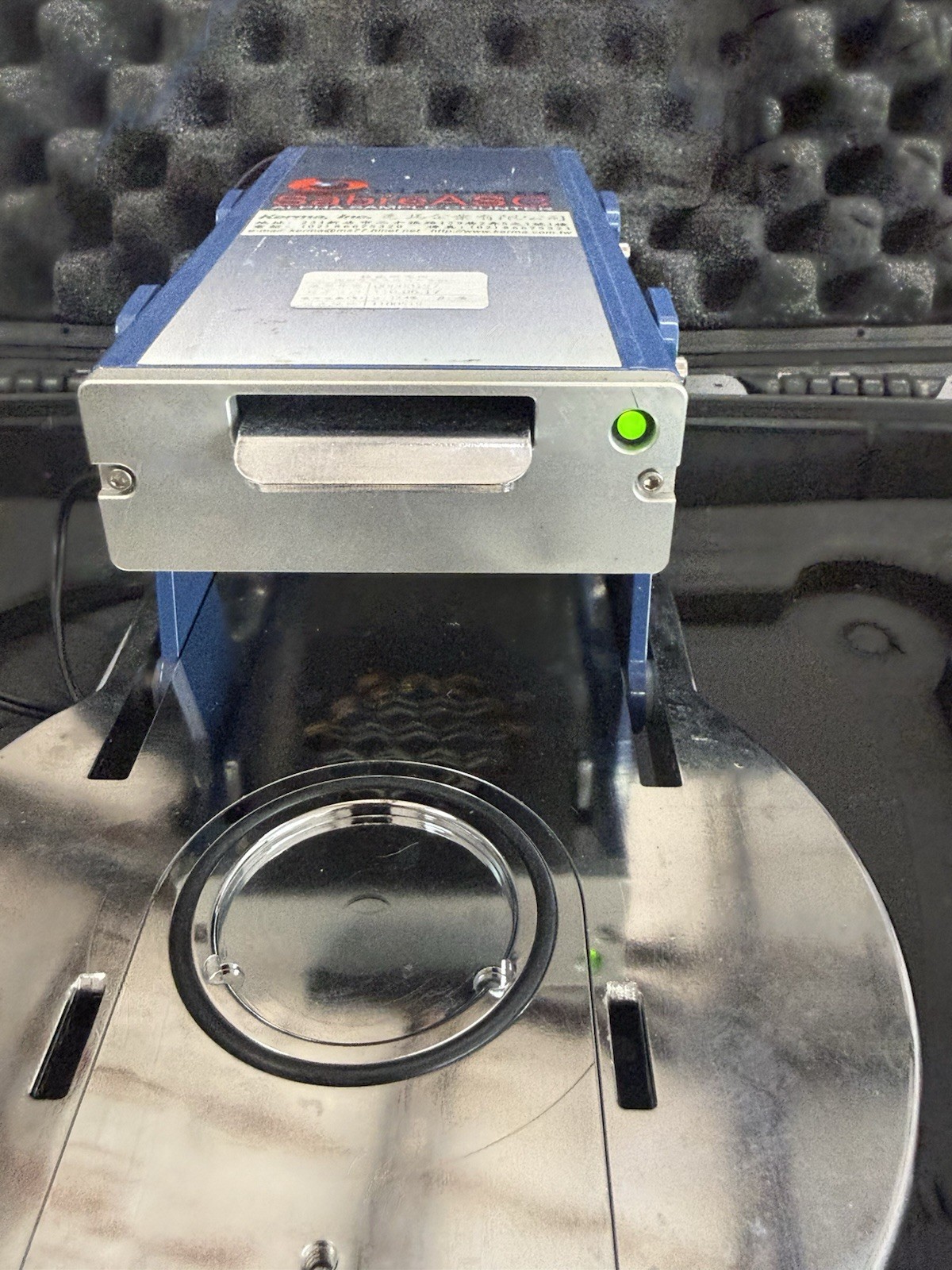Bladewerx SabreASC Alpha Sample Counter w/ Stage Case Cables Power On
