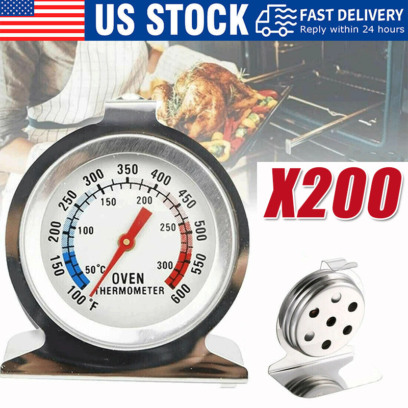 Oven Thermometer Stainless Steel Classic Stand Up Food Meat Temperature Gauge5-1