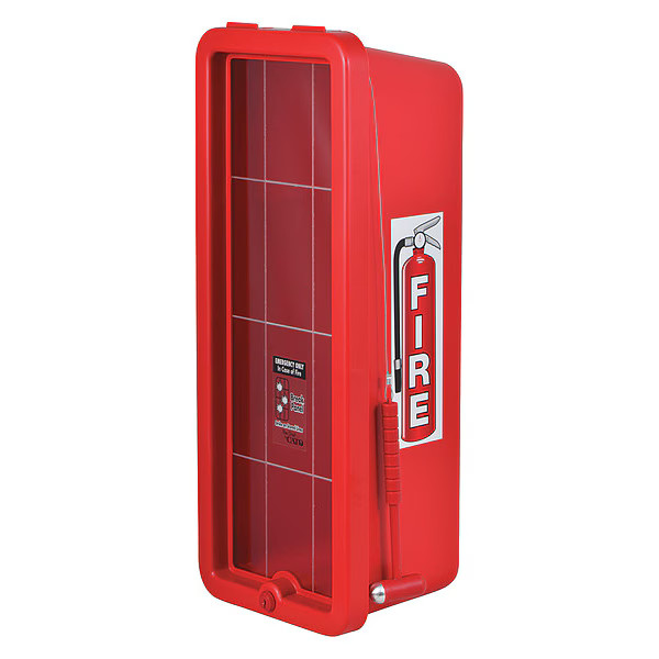 Fire Extinguisher Cabinet, For 10 lb Tank Weight, Surface Mount, 23.3 in Height,