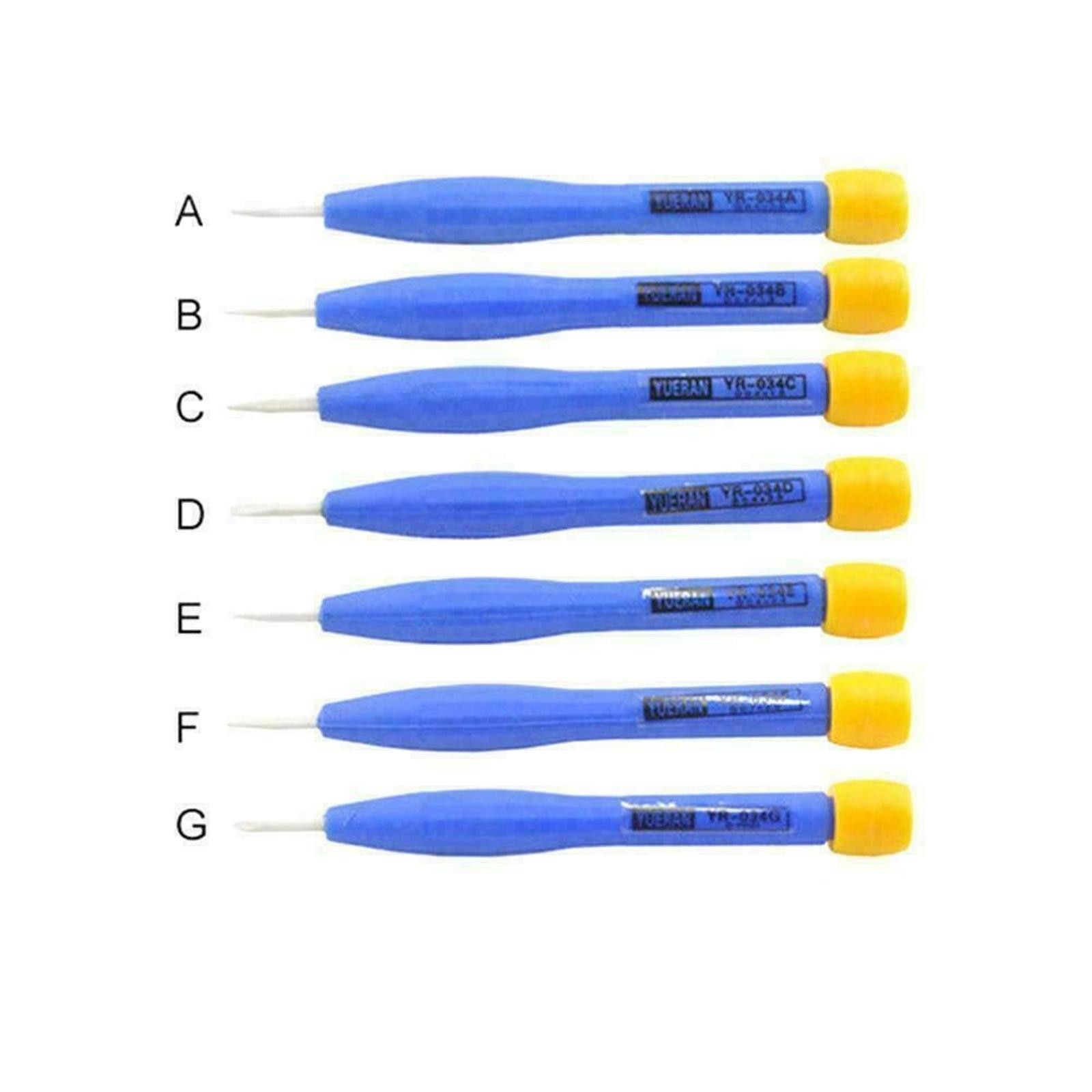 7 Different Bit Non-Magnetic&Static Screwdriver Kit Plastic Repair Tool Cer C1A5
