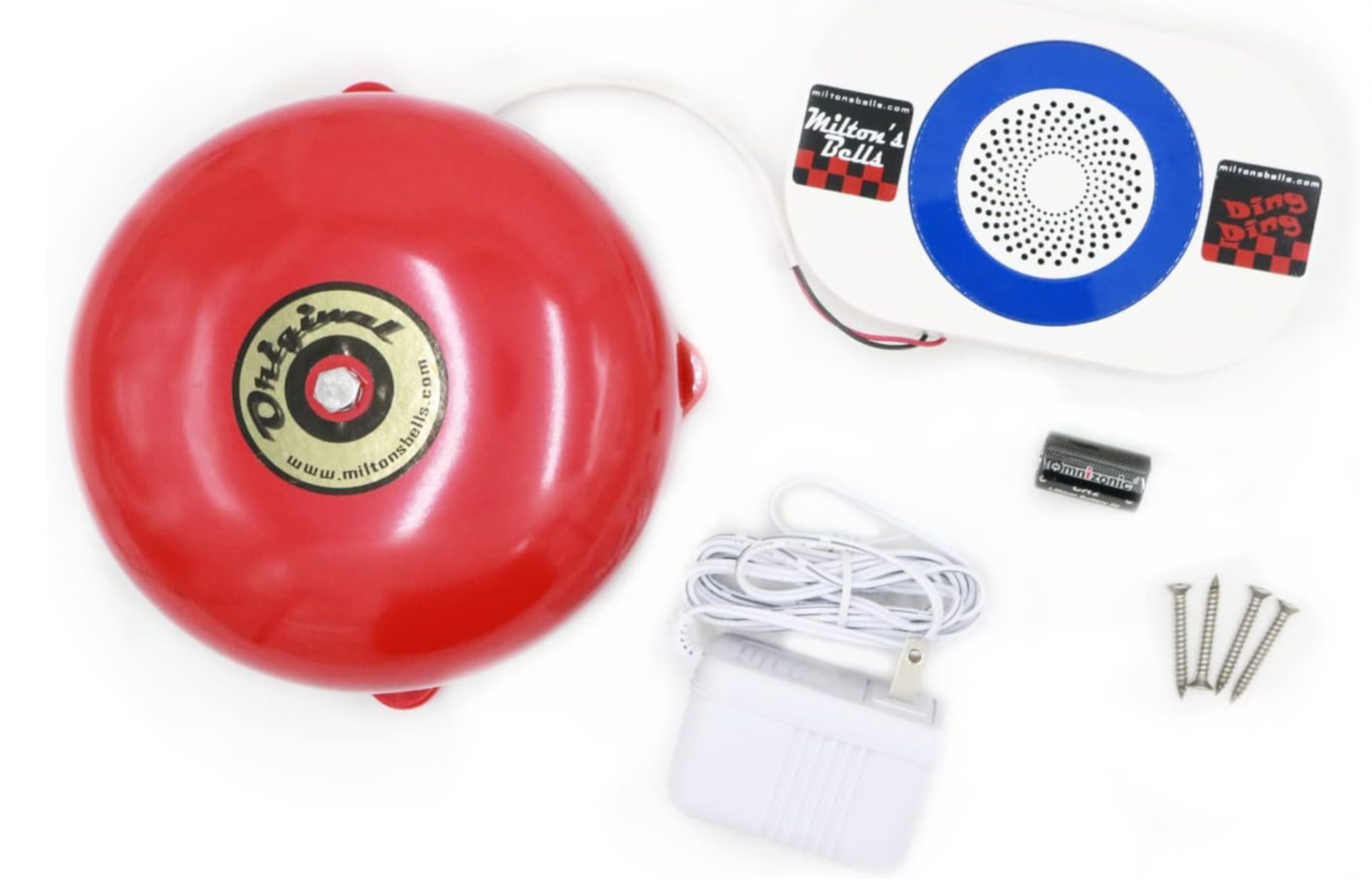 Milton Bells Driveway Alert Bell Wireless Chime Shop Door Alarm Kit