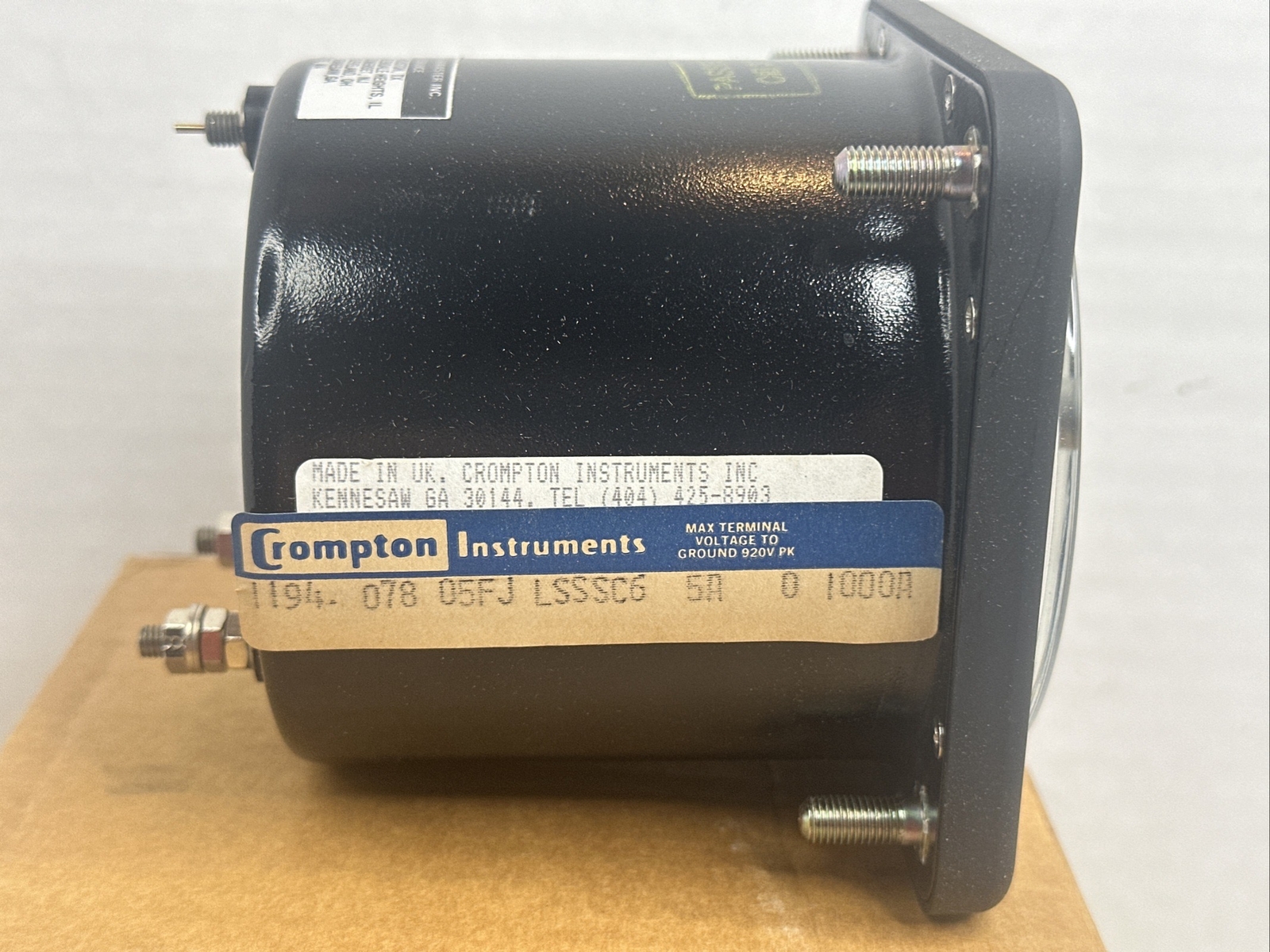 Crompton AC Voltmeter 0-1000 Military Surplus