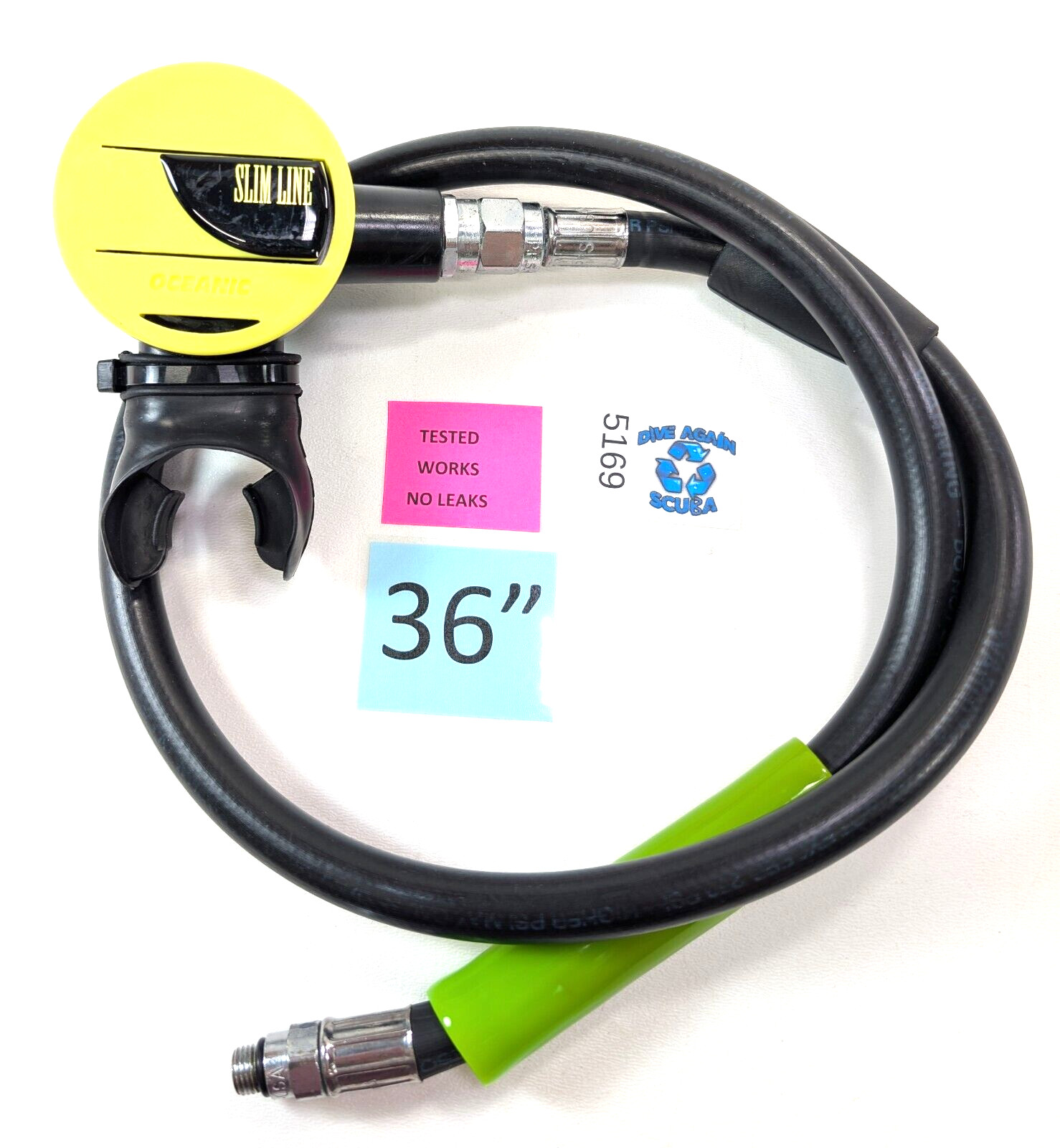 Oceanic Slim Line Yellow Scuba Dive Octo Octopus 2nd Stage Regulator Slimline