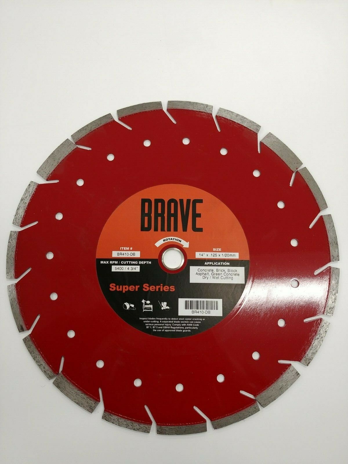 DIAMOND BLADE 14 x .125 x 1/20 mm, MULTI PURPOSE