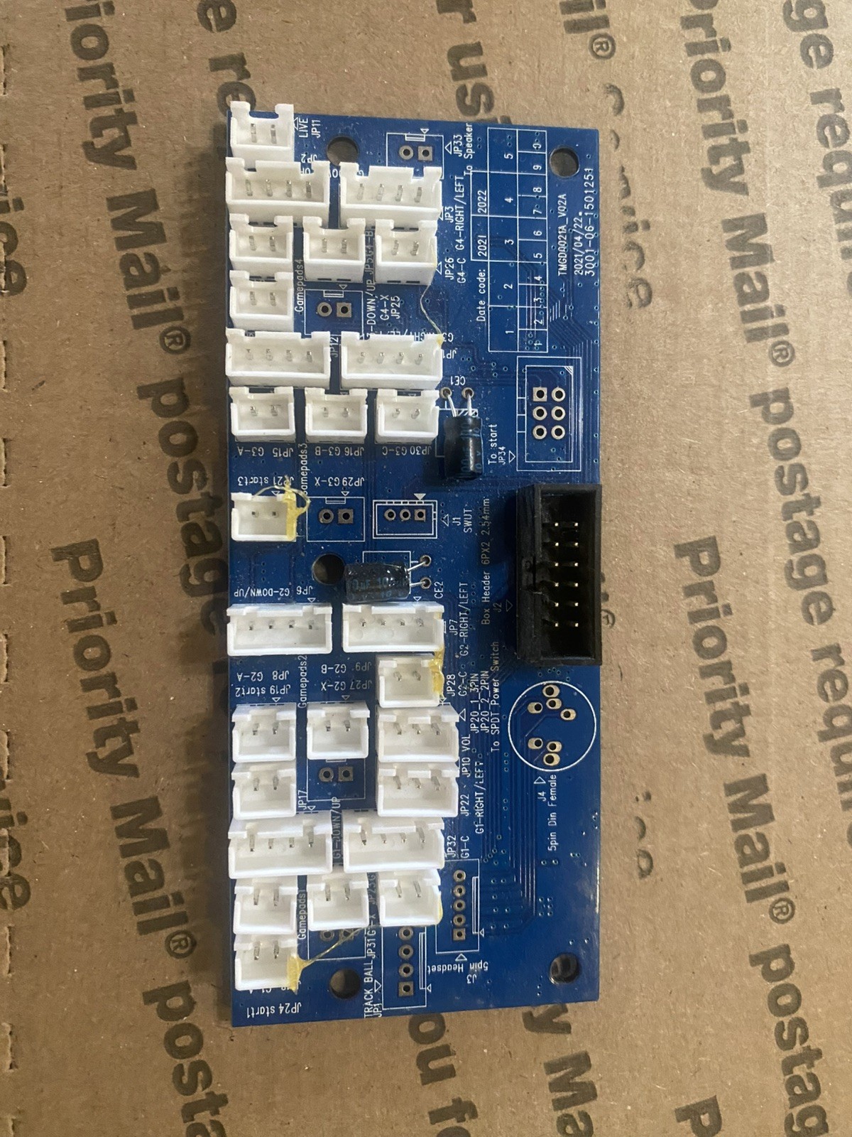 Arcade 1up NBA Jam Shaq version  encoder board