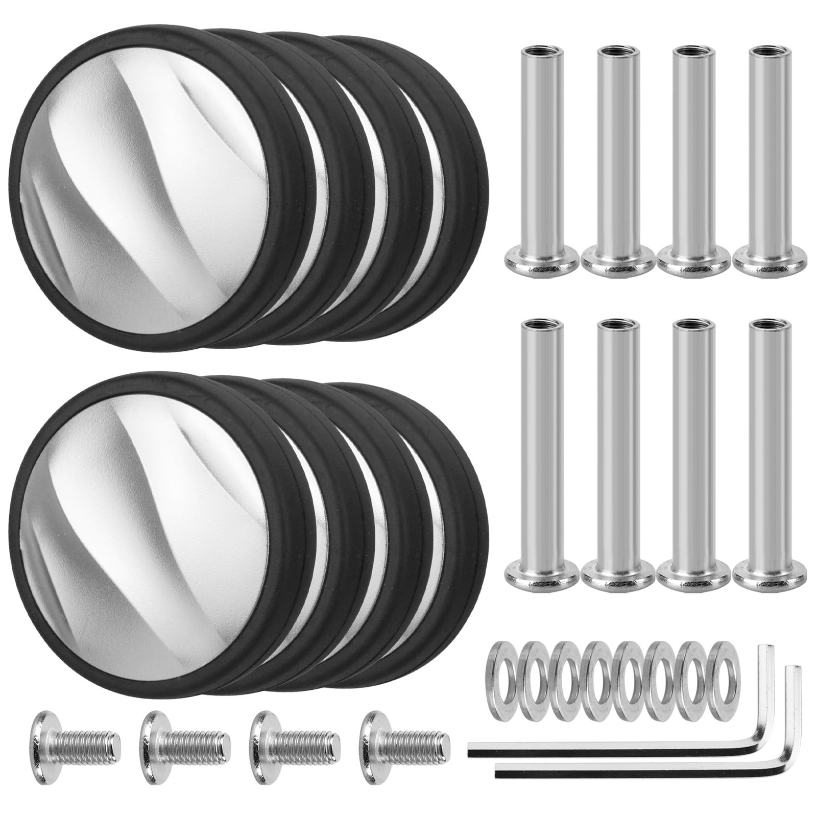 Ech.Apr Luggage Wheels Replacement OD 55mm, 8 Pcs Suitcase Replacement Double...