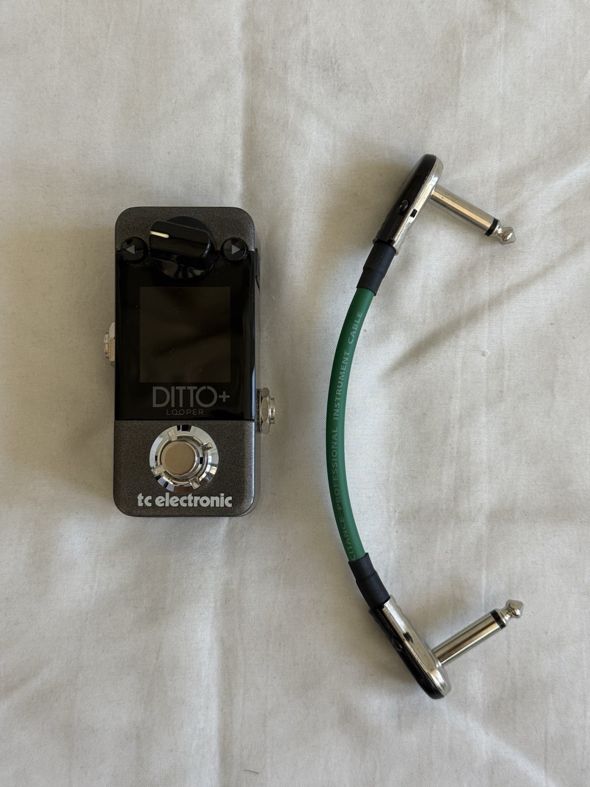 TC Electronic Ditto+ Looper Pedal Plus & Evidence Audio Citance Patch Cable