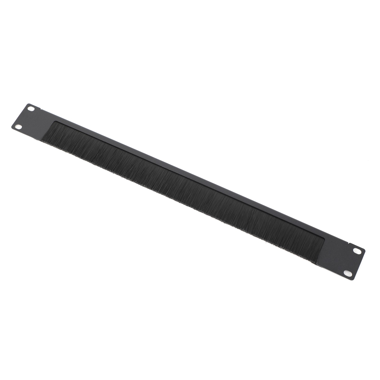 2Pcs 1U Disassembled Rack Mount Cable Management Panel with Brush for Cable Entr
