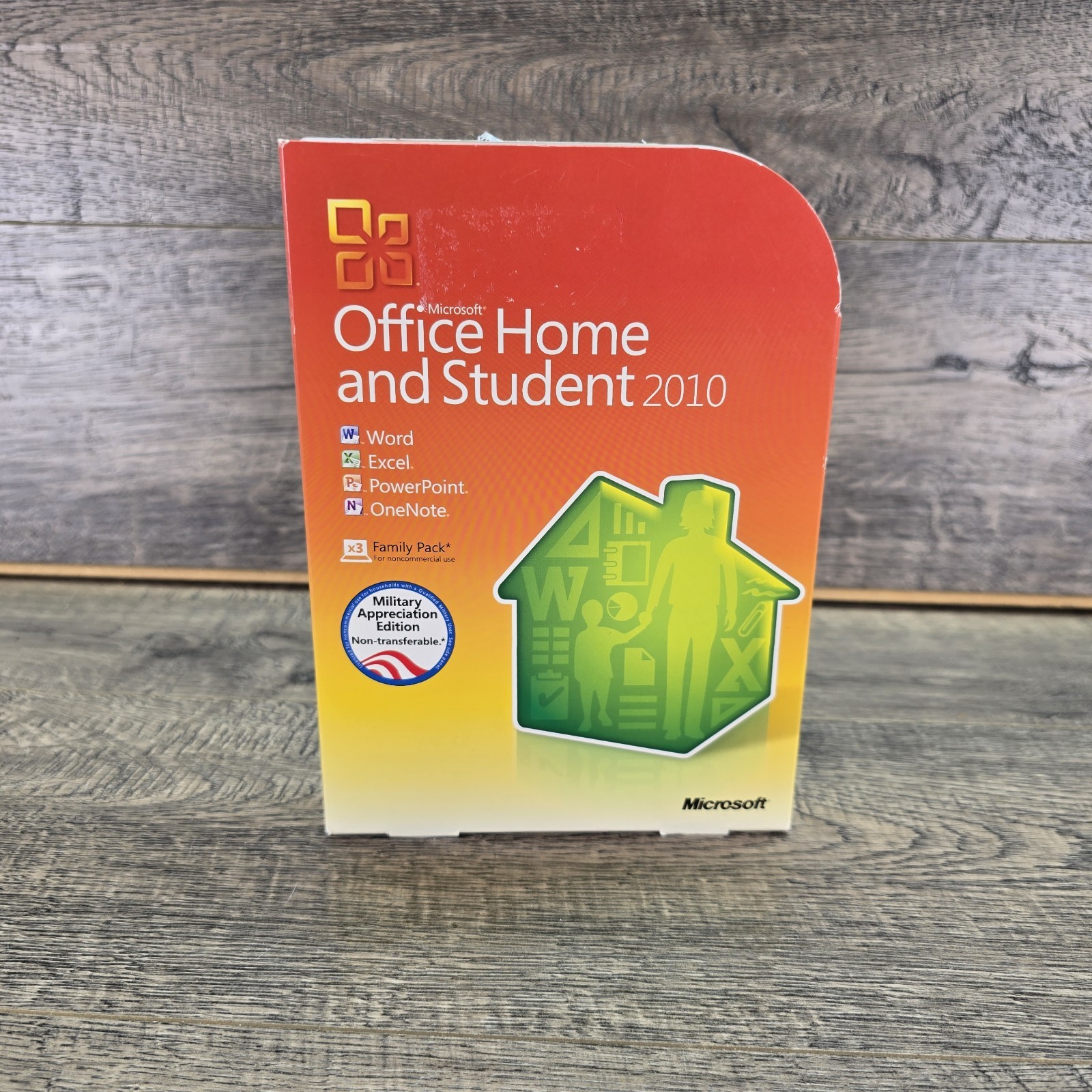 Microsoft Office Home and Student 2010 Family Pack w/ Case CD & Product Key