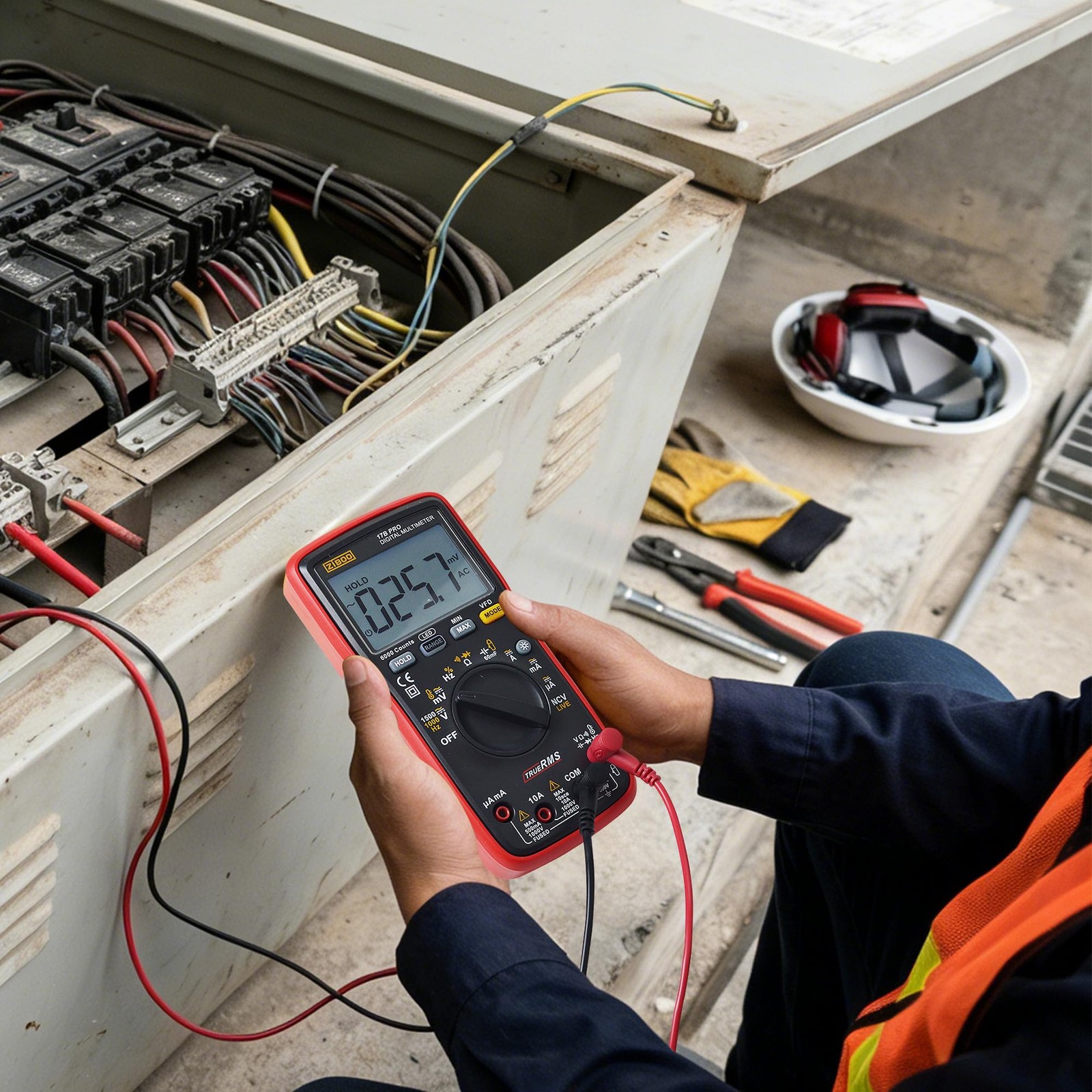 17b Pro True Rms Digital Multimeter Measures Ac/dc Voltage And Current Measureme