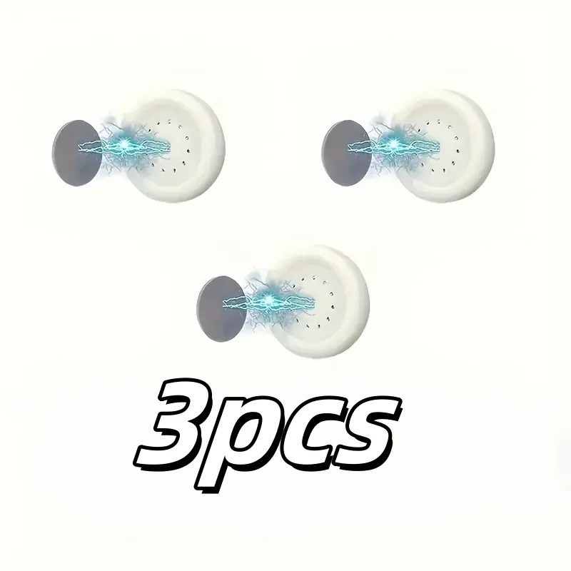 3PCS Magnetic Remote Control Holder Wall Mount No Drill Storage Rack White
